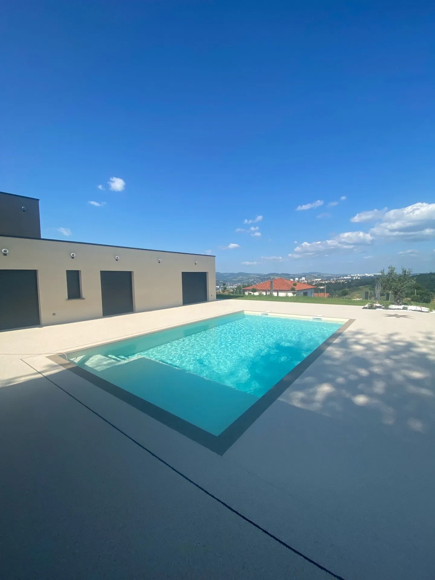 Piscine neuve piscine PVC armé Aix-les-Bains Savoie 73 — chantier 2021