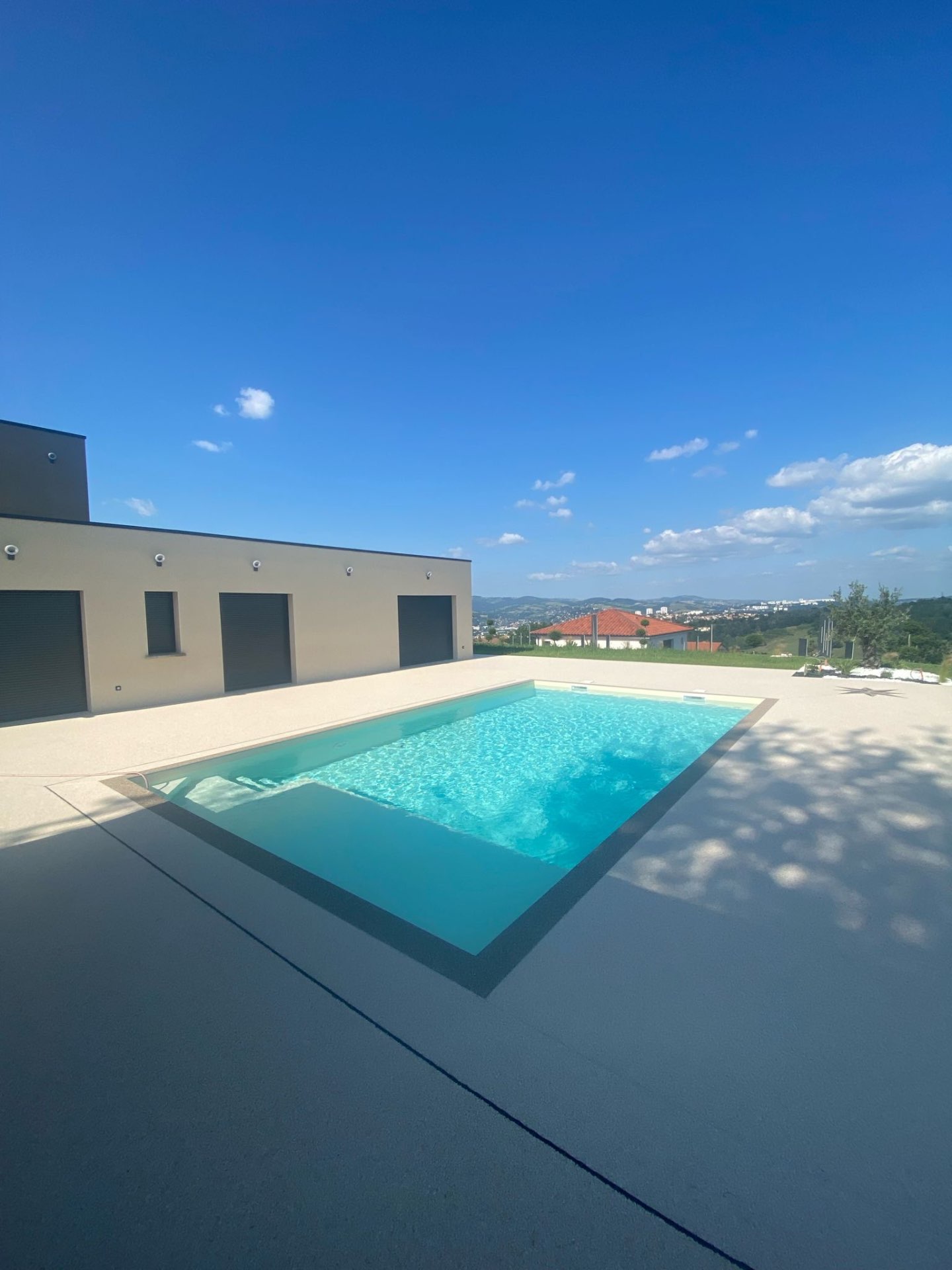 Piscine neuve piscine PVC armé Aix-les-Bains Savoie 73 — chantier 2021