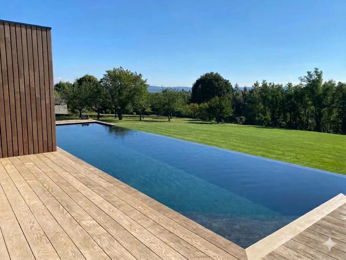 Piscine neuve piscine PVC armé Lyon Rhône 69 — chantier 2021